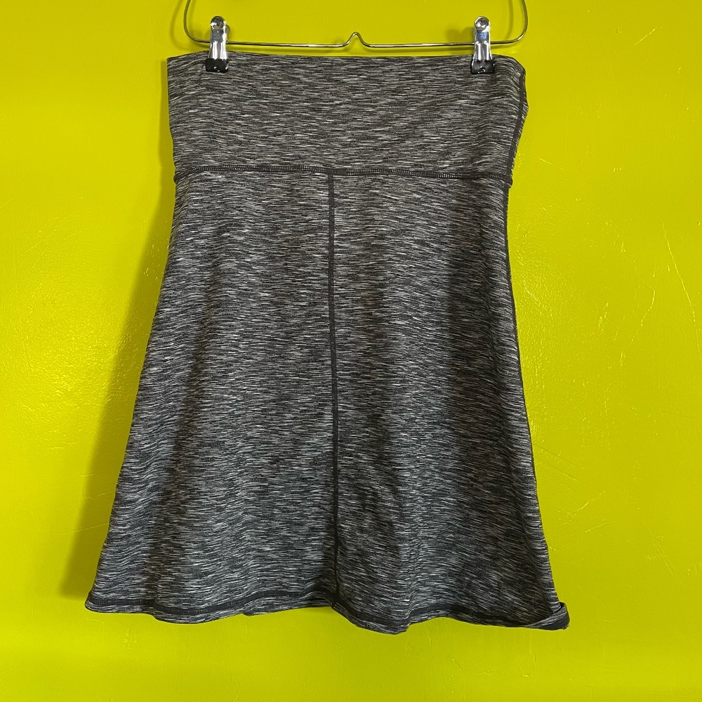 Prana Black Space Dye Skater Tennis Skirt M